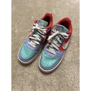 Nike Dunk Low Shoes Mens Size 6.5 DV5456-400 Pastel Blue Red Teal Sneakers